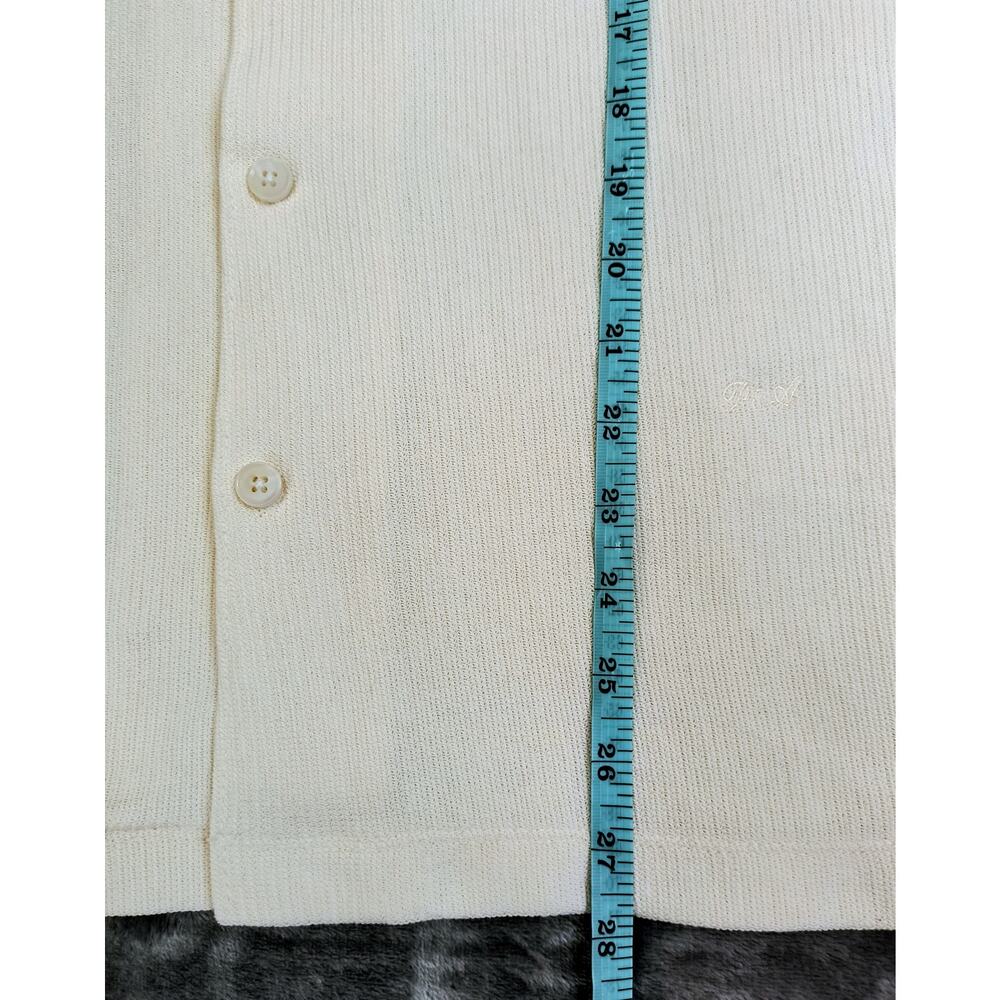 Porter and Ash Men's Cream Colored Button Down Shirt NWT Size M - Picture 10 of 13